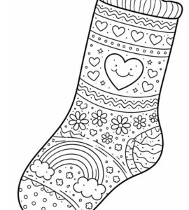 calzino da colorare