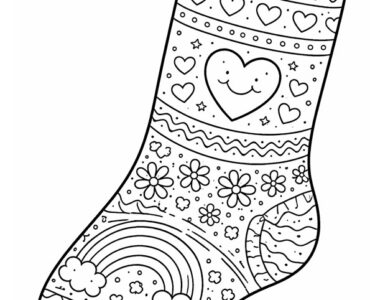 calzino da colorare