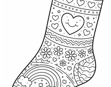 calzino da colorare