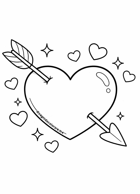 Cuore con freccia 1 cuore con freccia