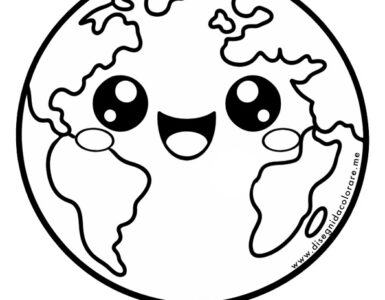 pianeta terra sorridente