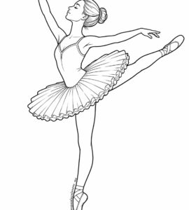 ballerina da colorare