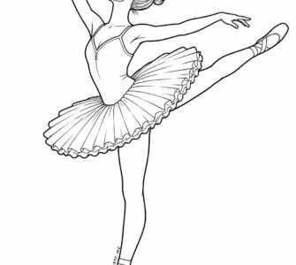 ballerina da colorare