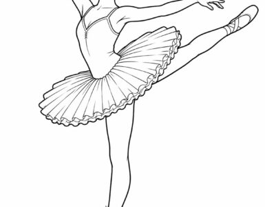 ballerina da colorare