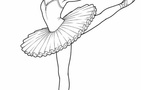 ballerina da colorare