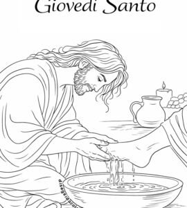 lavanda dei piedi disegno