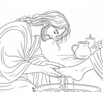 Lavanda dei piedi disegno 1 lavanda dei piedi disegno