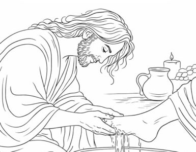 lavanda dei piedi disegno