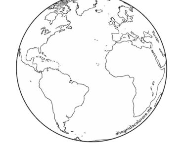 pianeta terra da colorare