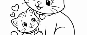 mamma gatta e gattino