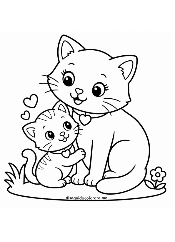 Mamma gatta e gattino 1 mamma gatta e gattino