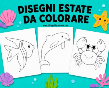 disegni estate da colorare