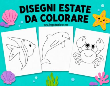 disegni estate da colorare