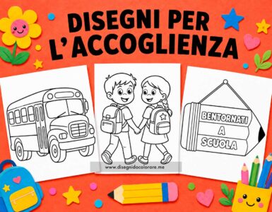 Accoglienza scuola da colorare 2 disegni per accoglienza a scuola