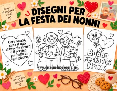 Festa dei nonni da colorare 2 festa dei nonni da colorare