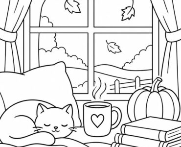 gatto che dorme alla finestra